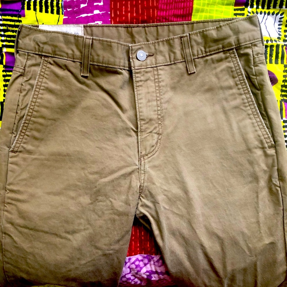 Levi’s olive tapered chino pants
